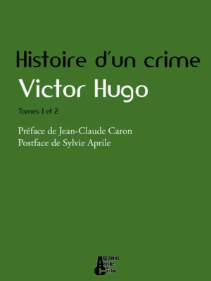 Histoire d'un crime - couverture du livre